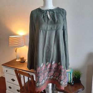 {Roxy} Boho Bell Sleeve Dress